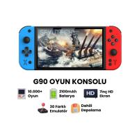 G90 Oyun Konsolu Yeni Nesil El Atarisi  22000 Oyun 7 inç Hd Ekran