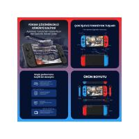 G90 Oyun Konsolu Yeni Nesil El Atarisi  22000 Oyun 7 inç Hd Ekran