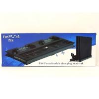 PS4 PRO DİKEY STAND FANLI - 2XJOYSTİCK ŞARJLI - USB ÇOKLAYICILI