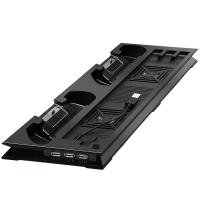 PS4 PRO DİKEY STAND FANLI - 2XJOYSTİCK ŞARJLI - USB ÇOKLAYICILI