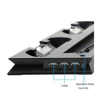 PS4 PRO DİKEY STAND FANLI - 2XJOYSTİCK ŞARJLI - USB ÇOKLAYICILI